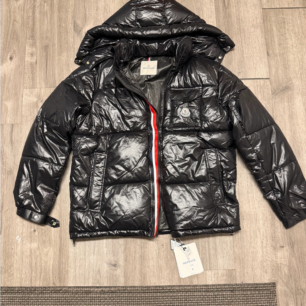 Moncler Shiny Black Puffer Jacket